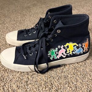 Keith Haring x H&M High Top Sneakers 11.5 “The Dance” Limited Wearable Art